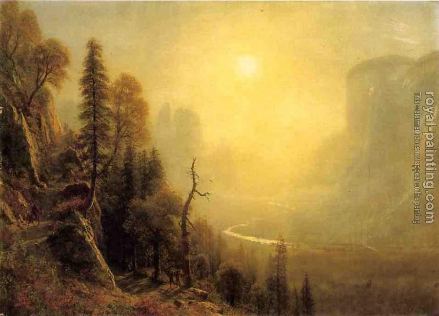 Albert Bierstadt : Study for Yosemite Valley Glacier Point Trail